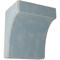 Ekena Millwork 5 1/4"W x 4"D x 6"H Clarksville Wood Vintage Decor Bracket, Driftwood Blue BKTWD05X04X06CVBU - alternate 1